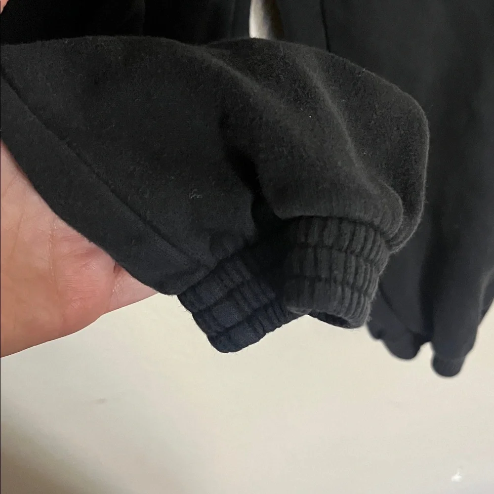Adidas Black Sweatpants with Logo Patch